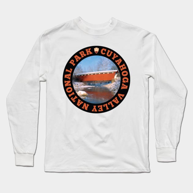 Cuyahoga Valley National Park circle Long Sleeve T-Shirt by nylebuss